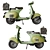 Classic Italian Vespa Scooter 3D model small image 2