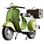 Classic Italian Vespa Scooter 3D model small image 3