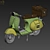 Classic Italian Vespa Scooter 3D model small image 6