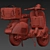 Classic Italian Vespa Scooter 3D model small image 7