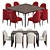 Elegant Ames Chair & Homey Table 3D model small image 1