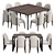 Elegant Ames Chair & Homey Table 3D model small image 2