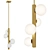 White Spheres Oromia Pendant Light 3D model small image 1