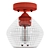 Modern Glass Semi Flush Mount 3D model small image 3