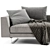 Modern Jesse Brian 2-Seater Sofa 3D model small image 4