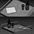 Onsen Side Table: Sleek Elegance 3D model small image 3
