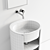 Contemporary Bathroom Vanity & Mirror 3D model small image 5