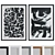 Abstract Frame Set with Interchangeable Colors 3D model small image 1