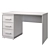 HOFF Oslo Writing Desk 3D model small image 2