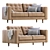 IKEA MORABO Leather Sofa for Modern Living 3D model small image 2