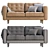 IKEA MORABO Leather Sofa for Modern Living 3D model small image 5