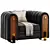 Exquisite Victorian Sofa Set 3D 3D model small image 2