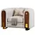 Exquisite Victorian Sofa Set 3D 3D model small image 4