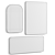 Audre Brass Wall Mirrors Array 3D model small image 3