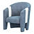 Customized Accent Chairs | Luxury 3D model small image 1