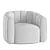 Luxury Swivel Chair Evans Velvet 3D model small image 5