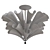 Elegant Petali 24K Gold Chandelier 3D model small image 4