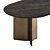 Sleek Oval Marble Dining Table 3D model small image 3