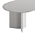 Sleek Oval Marble Dining Table 3D model small image 4