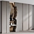 River Wardrobe with Metal Shelves 3D model small image 2