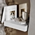 River Wardrobe with Metal Shelves 3D model small image 4