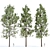  PBR Pine Trees Collection Vol.178 3D model small image 1