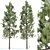  PBR Pine Trees Collection Vol.178 3D model small image 4