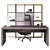 Office Bridge Desk Setup Kit 3D model small image 2