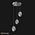 Gold Glass LED Pendant Light 3D model small image 2
