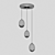 Gold Glass LED Pendant Light 3D model small image 3