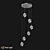 Berti LED Pendant Light Chrome/Gold 3D model small image 1
