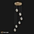 Berti LED Pendant Light Chrome/Gold 3D model small image 2