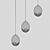 Berti LED Pendant Light Chrome/Gold 3D model small image 3