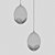 Berti LED Pendant Chandelier Chrome Gold 3D model small image 3