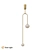 Golden Loft Hanging Chandelier 3D model small image 1