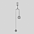 Golden Loft Hanging Chandelier 3D model small image 2