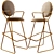 Modern Double Zero Bar Stool 3D model small image 1