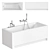 Modern Acrylic Bath LORENA 3D model small image 1