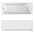 Modern Acrylic Bath LORENA 3D model small image 2