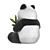 Soft Panda Plush Toy 3D model small image 3