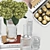 Green Hydrangea Decor Set 3D model small image 2