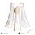 Luxury Murano Glass Floral Wall Sconce 3D model small image 5