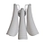 Luxury Murano Glass Floral Wall Sconce 3D model small image 7