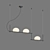 Eurosvet Stair Pendant Light 3-Lamp 3D model small image 3