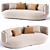 Eco-Friendly 3-Seater Sofa Wentz 3D model small image 5