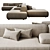 Versatile Lema Cloud Modular Sofa 3D model small image 4