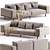 Sleek Italian Design Lounge Chair 3D model small image 1