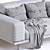 Sleek Italian Design Lounge Chair 3D model small image 5
