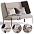 Elegant and Modern High Love Seat 3D model small image 1