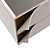 Page Nightstand Right-Handed MDF Glass 3D model small image 3